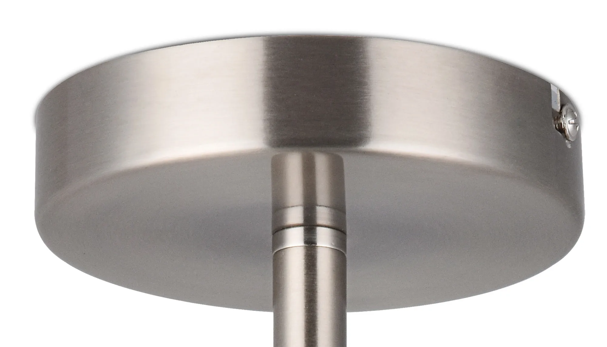 Baymont 50cm Semi Flush 1 Light Satin Nickel, Taupe/Halo Gold, Frosted Diffuser DK0265  Deco Baymont SN TA